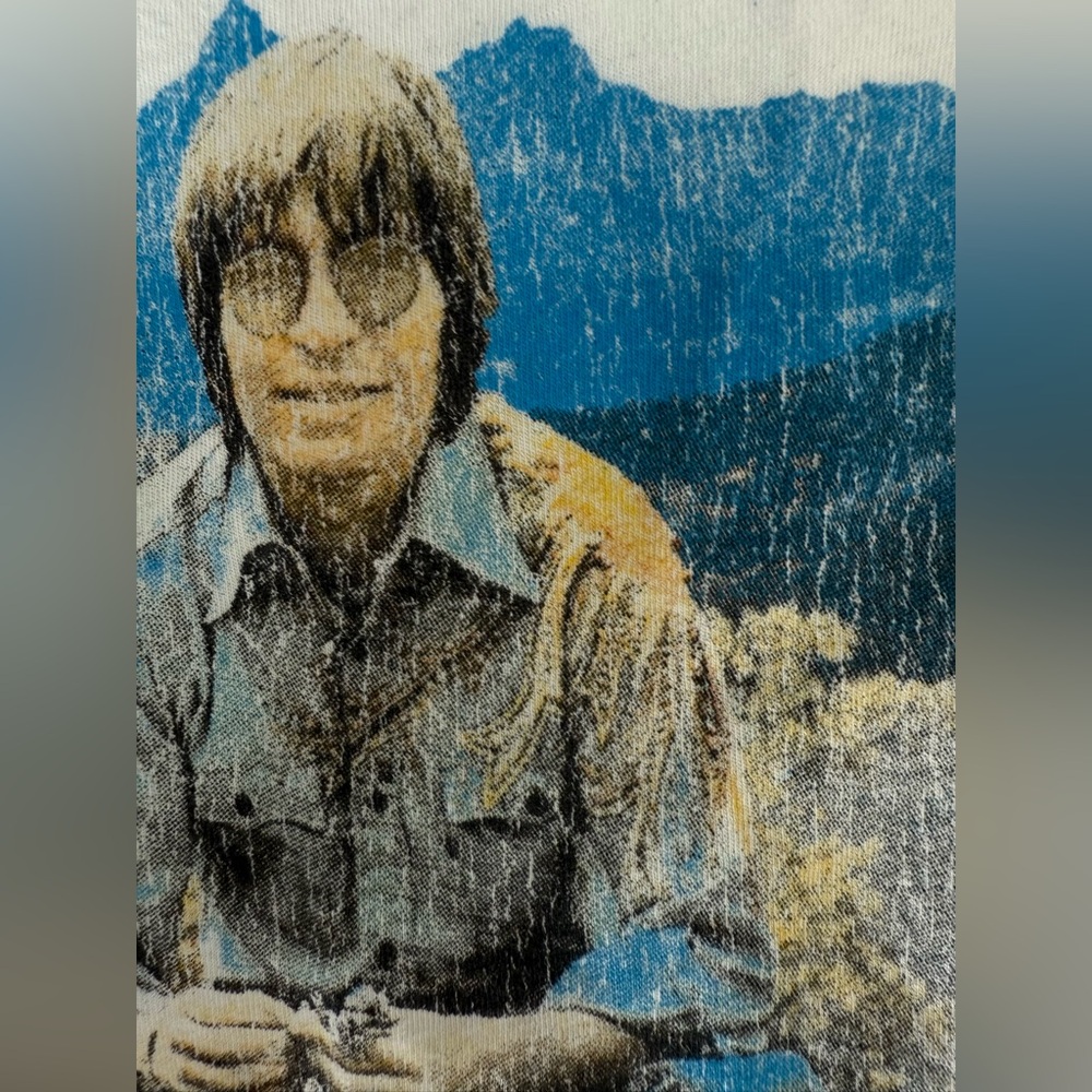 John Denver Rocky Mountain High Midnight Rider Band Graphic Shirt Size Small - Picture 8 of 11